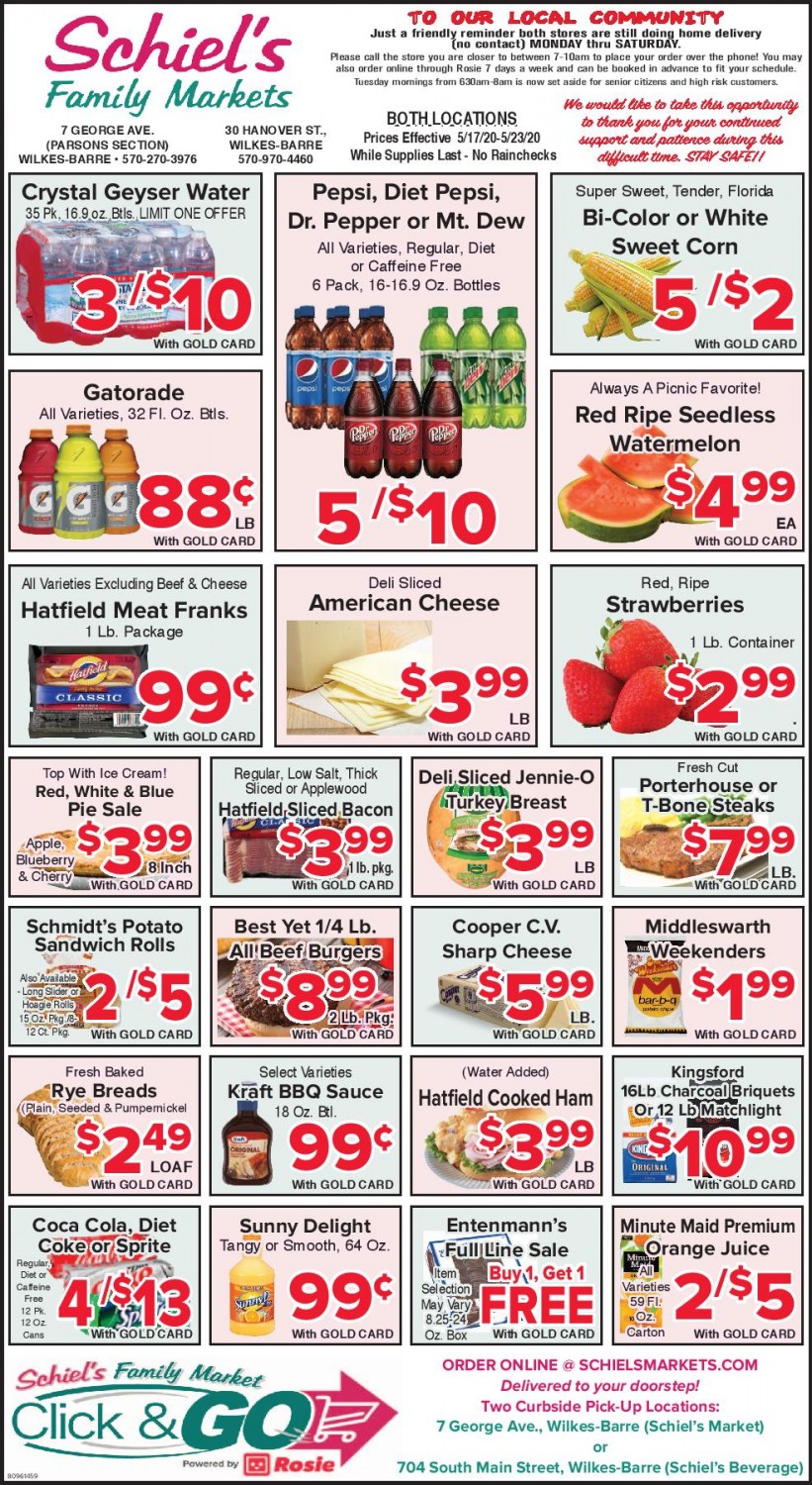 In Store Savings Schiel s Family Markets